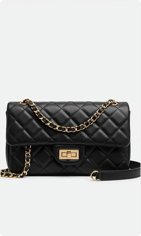 white background shoot bag